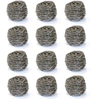 Estropajo acero inoxidable gigante 60gr 12 uds